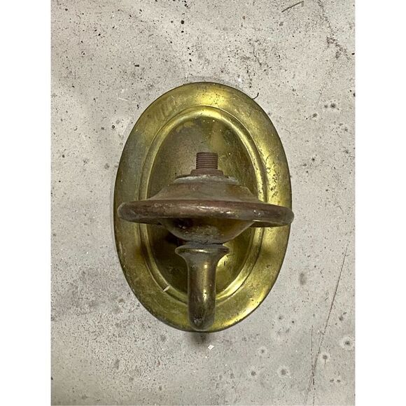 Antique  Victorian Sconce Plate Base Part Single Arm - Picture 1 of 4